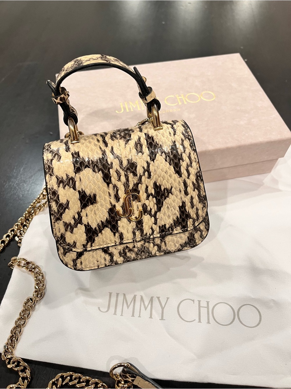 Jimmy Choo Micro Top Handle Mini Bag